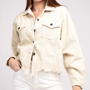 Pol beige corduroy jacket